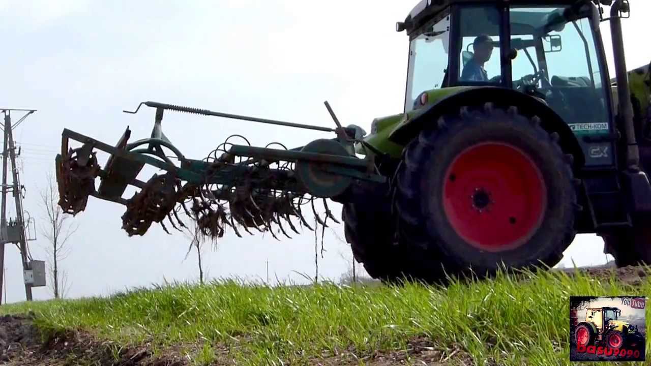 Wiosna - claas'yczna uprawa 2013 (Claas axos 340) [HD]