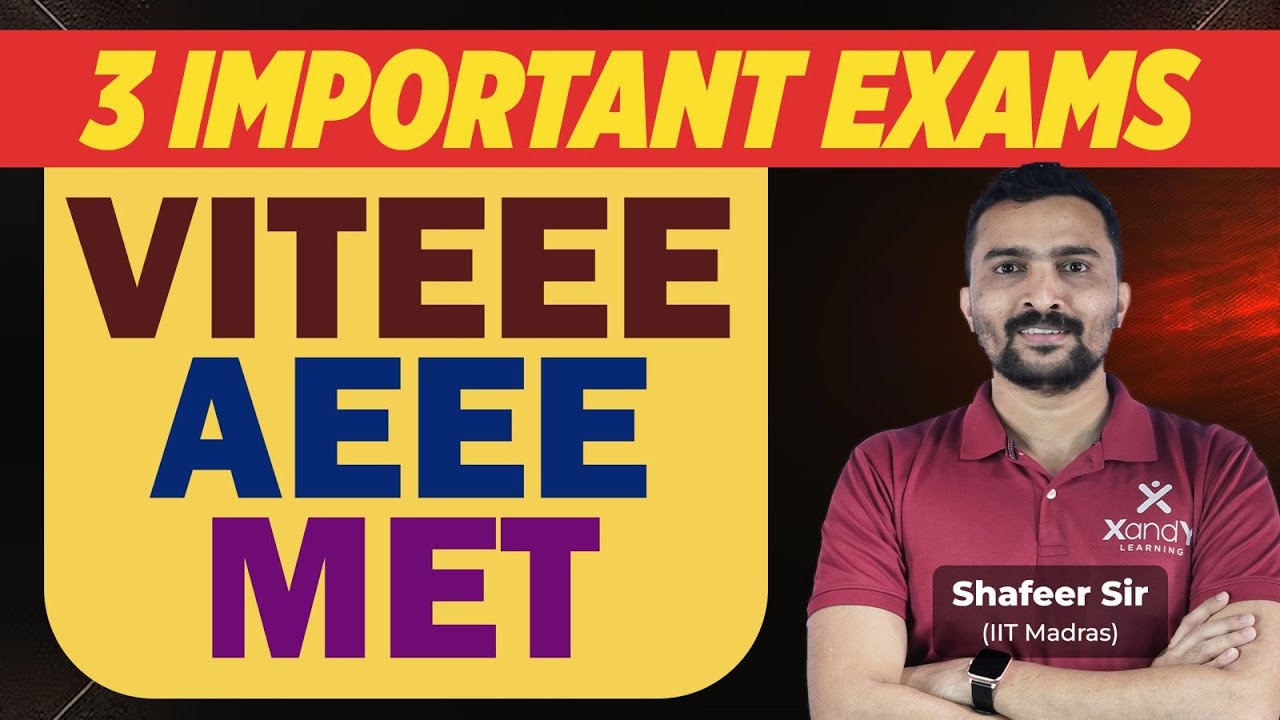 VITEEE, MET, AEEE | Registration started | 3 exams explained in one video | Shafeer sir #engineering