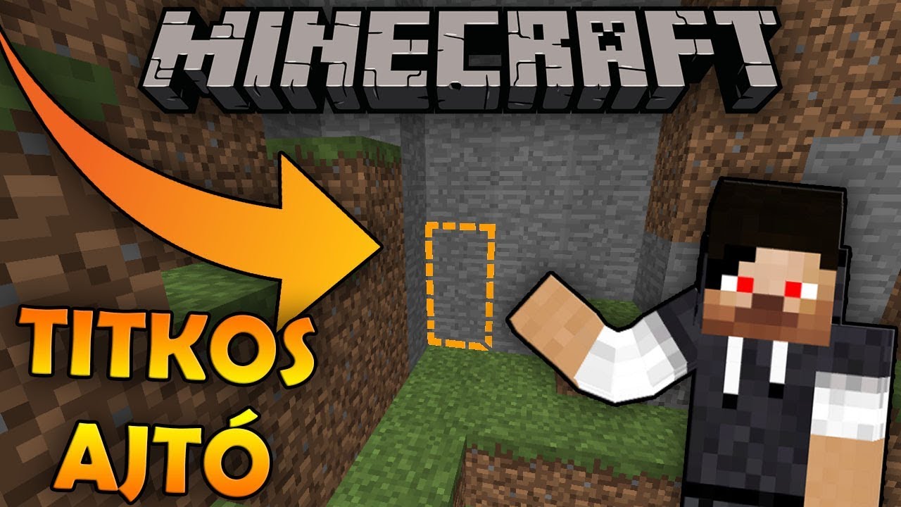 A Legegyszerűbb, &Eacute;szrevehetetlen TITKOS Ajt&oacute;! - Minecraft Redstone Tutorial #3
