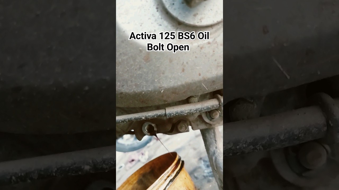 How to Activa 125 bs6 oil change? #shorts #short #agra #agrabikemechanic #newactiva