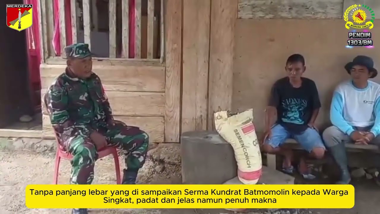 “Babinsa dan Warga Duduk Bersama, Demi Desa Aman dan Damai”