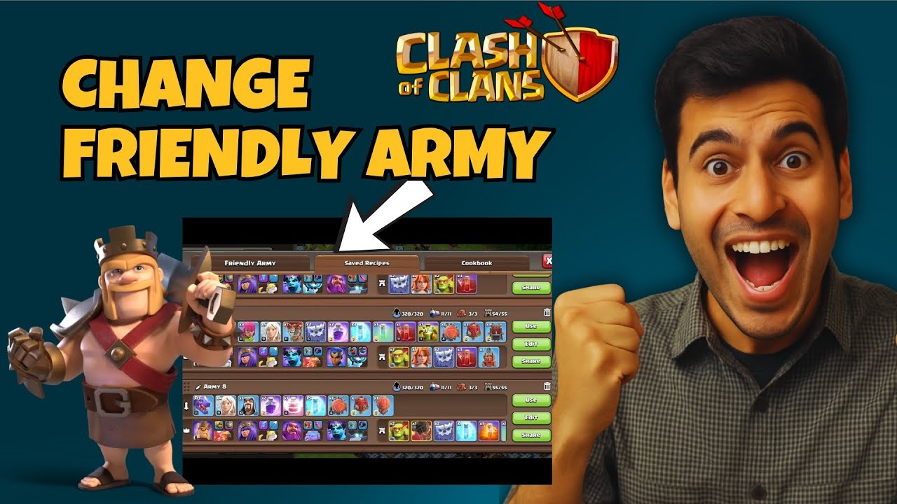 Как изменить состав дружественной армии в Clash of Clans в 2026 году