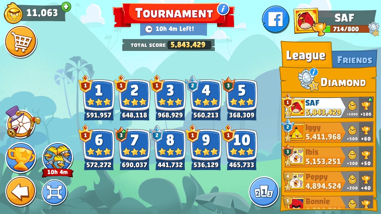 Angry Birds Friends. Tournament (09.02.2023). All levels 3 stars. Passage from Sergey Fetisov