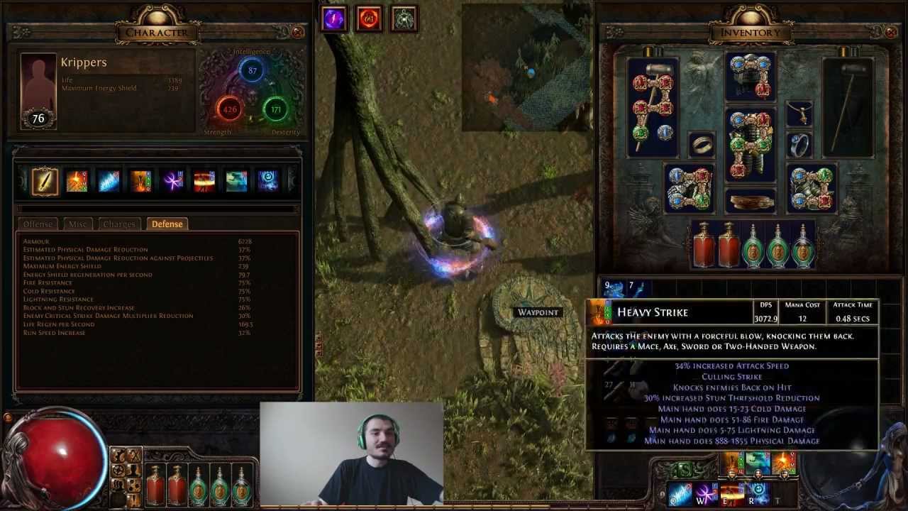 [Path of Exile] Kripp's Hardcore Marauder Build