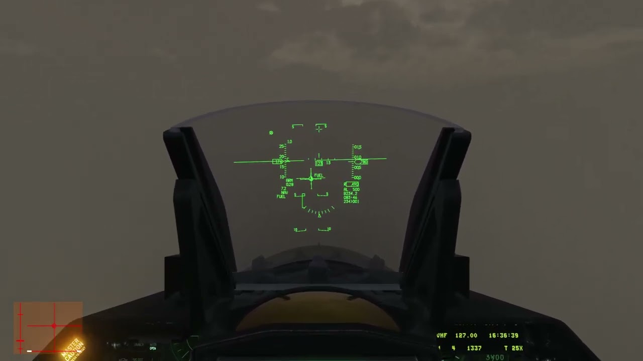DCS F-16C Viper ILS  Landing - Thick Fog - Hard Landing