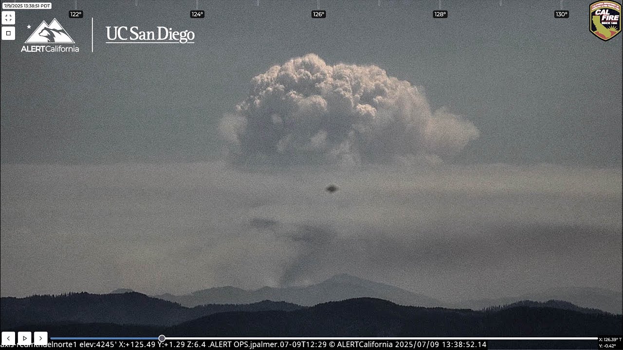 Northern California and Southern Oregon Fire Report - 7/9/2025