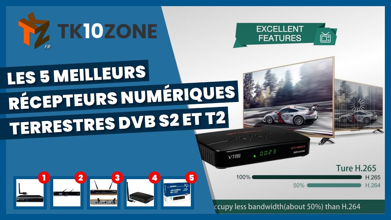 Les 5 meilleurs récepteurs numériques terrestres dvb s2 et t2