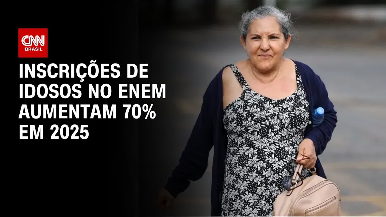 Enem 2025: Ades&atilde;o de idosos &agrave; prova aumenta 70% | AGORA CNN