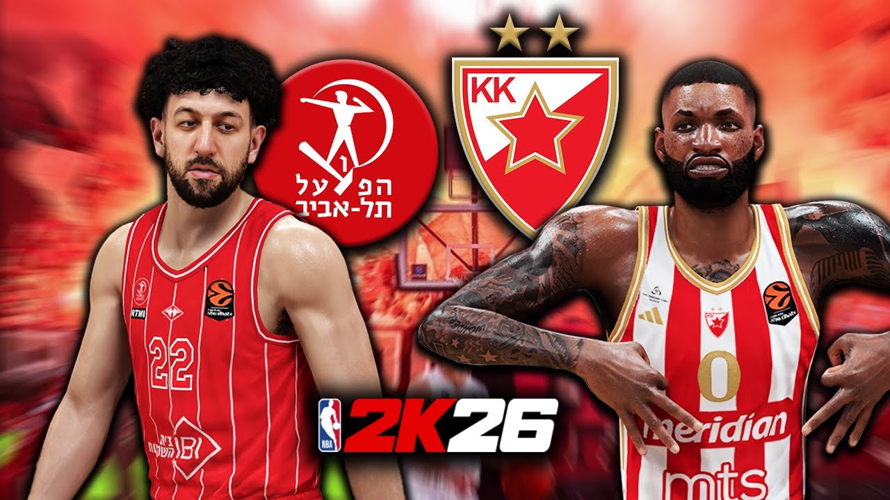 HAPOEL TEL AVIV vs CRVENA ZVEZDA - EUROLEAGUE - NBA 2K26 4K