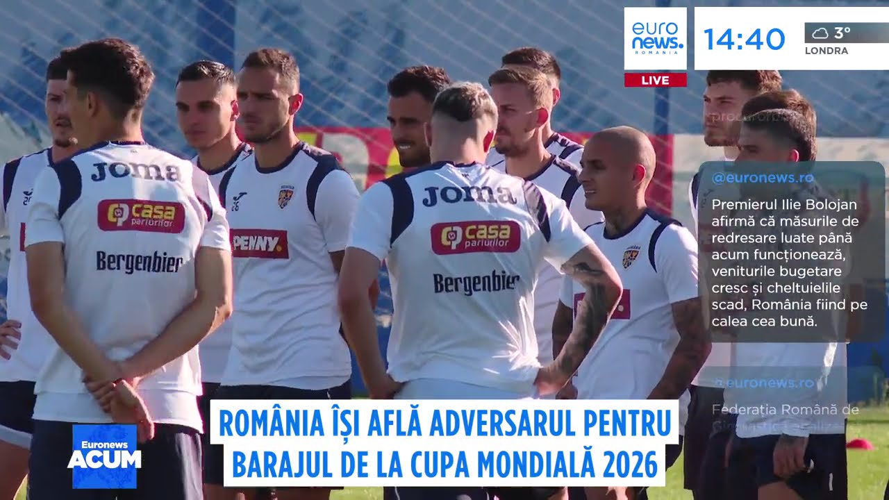 Rom&acirc;nia joacă cu Turcia la barajul pentru Cupa Mondială 2026