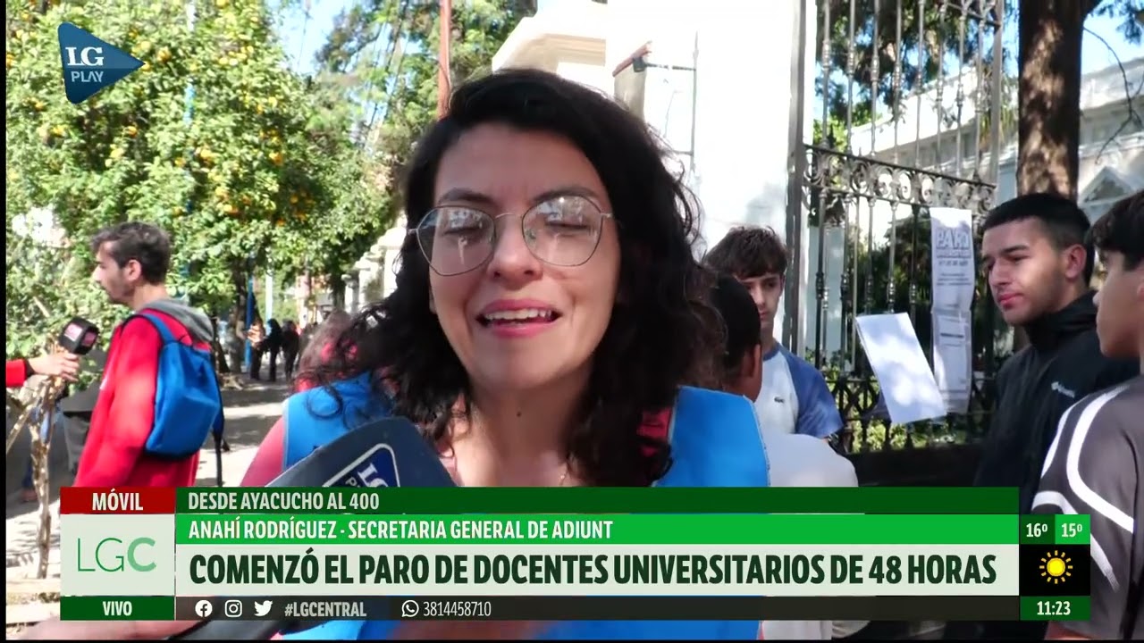 Paro de docentes universitario de 48 horas: desde ADIUNT afirman que atacan la educación pública