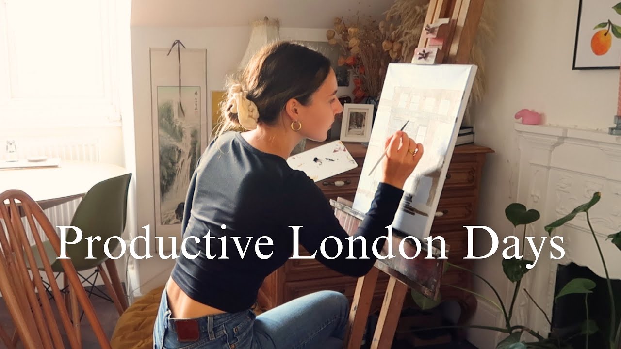 Productive London Days | New Flat, Painting & Velodrome Track Session