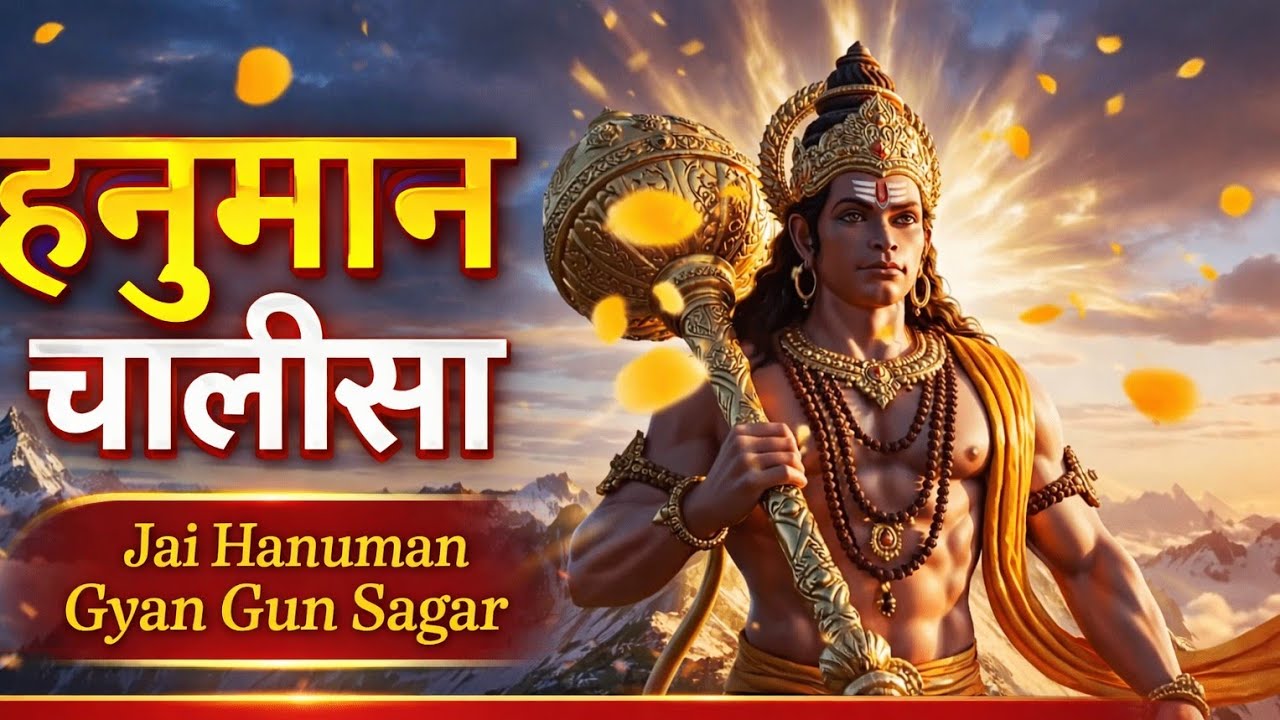 हनुमान चालीसा | Jai Hanuman Gyan Gun Sagar | Powerful Hanuman Bhajan | Hanuman Chalisa Song 🙏