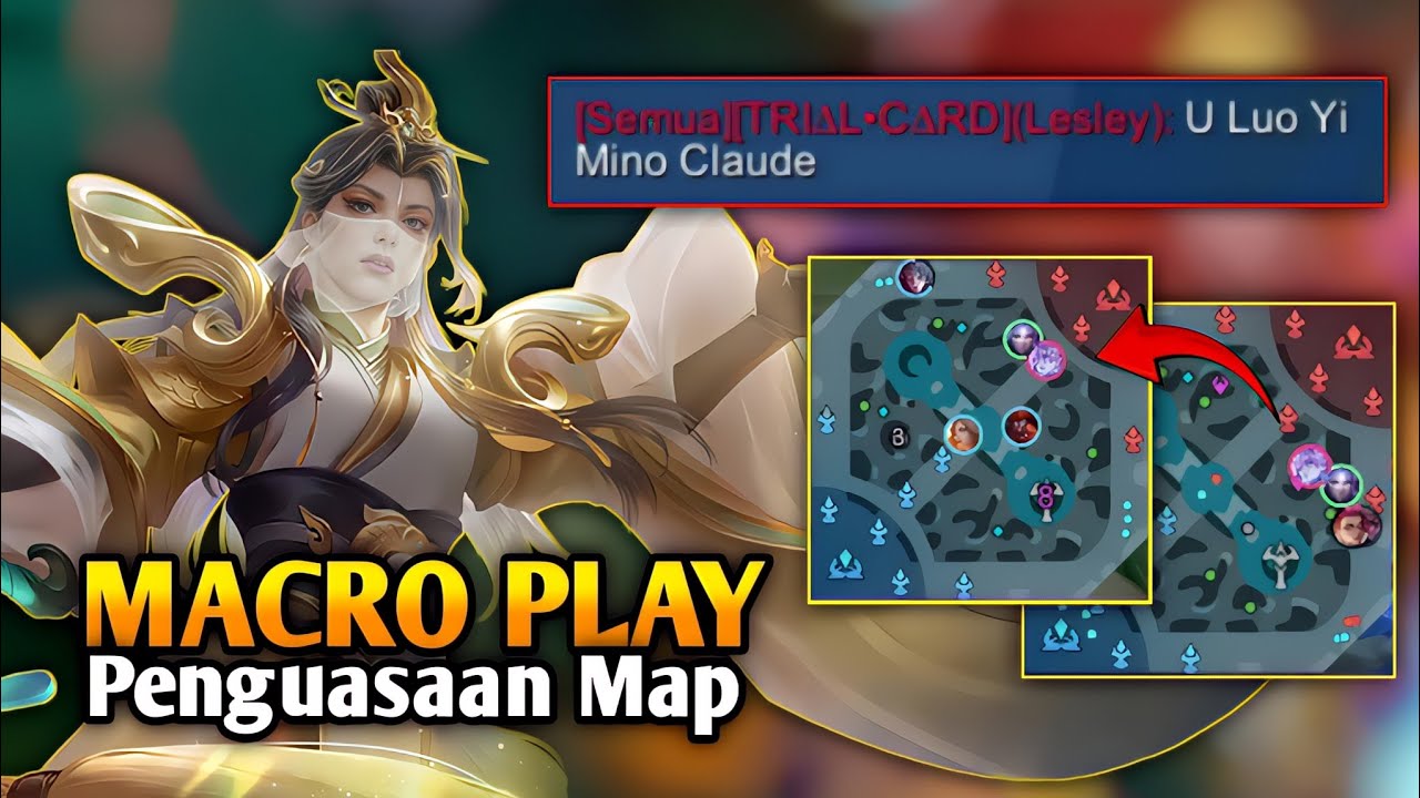 LUO YI 100% MACRO PLAY !! PENGUASA FULL MAP - MOBILE LEGENDS