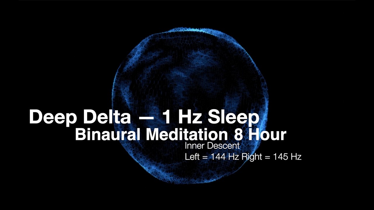Inner Descent — Deep Delta 1 Hz Sleep Binaural (144 Hz • 145 Hz) 8 hour