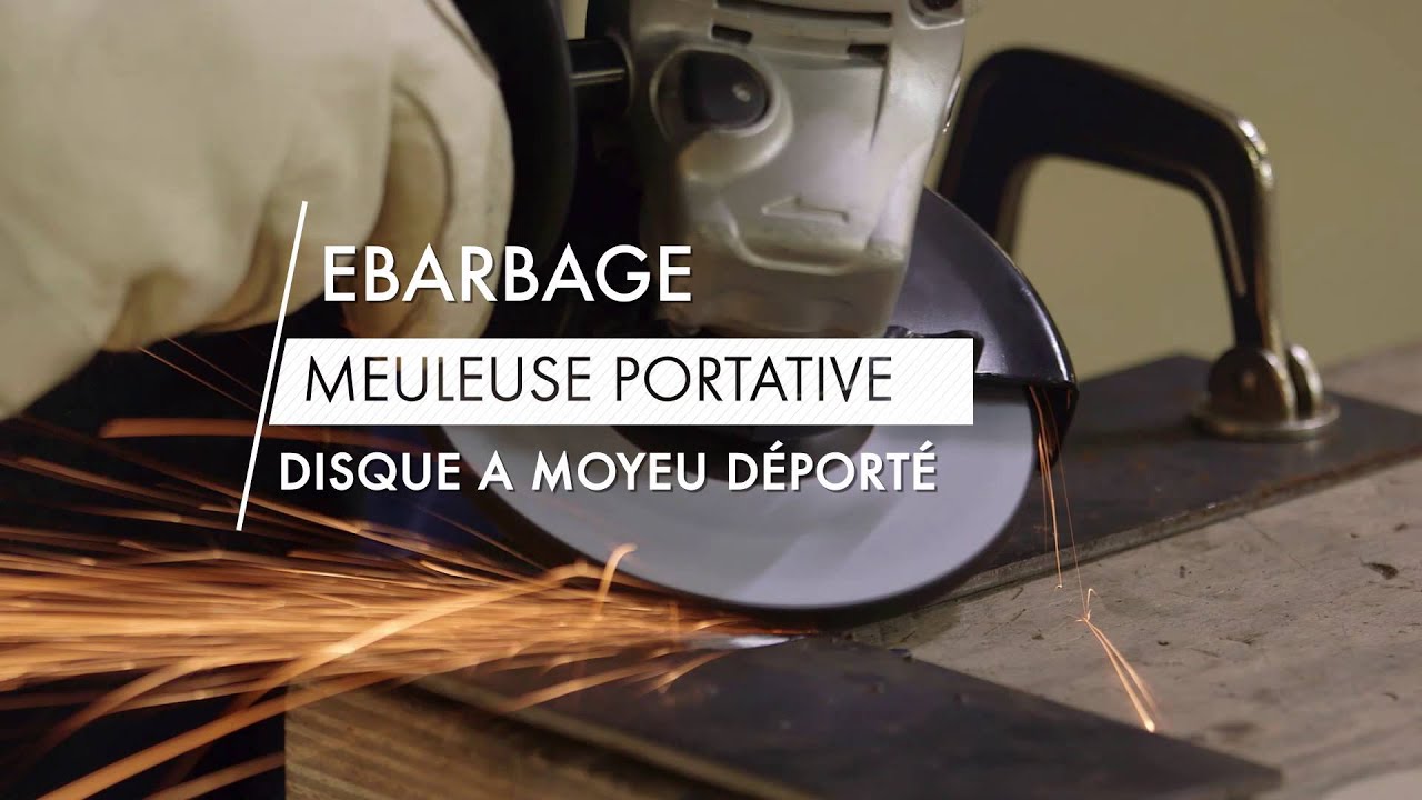Comment ébarber avec un disque abrasif sur une meuleuse d'angle?