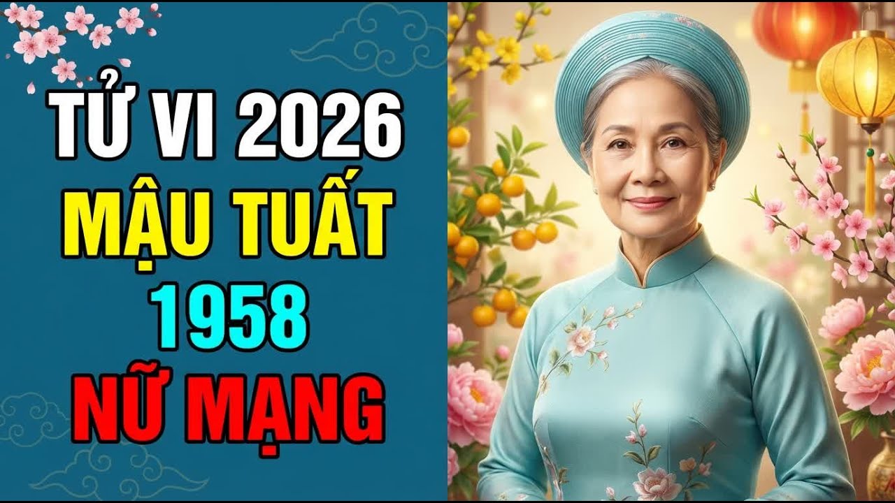 Tử Vi Nữ Mậu Tuất 1958 Năm 2026 Bính Ngọ: Phúc Lộc Tràn Đầy, May Mắn Liên Tiếp | Hóa Giải Hạn La Hầu