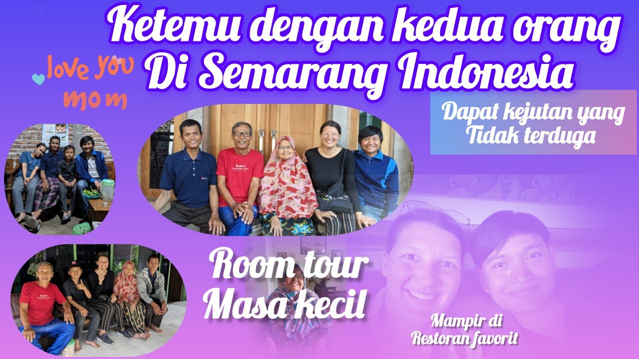 Istri Bule pulang kampung & bertemu dengan kedua orang tuaku di Semarang Indonesia