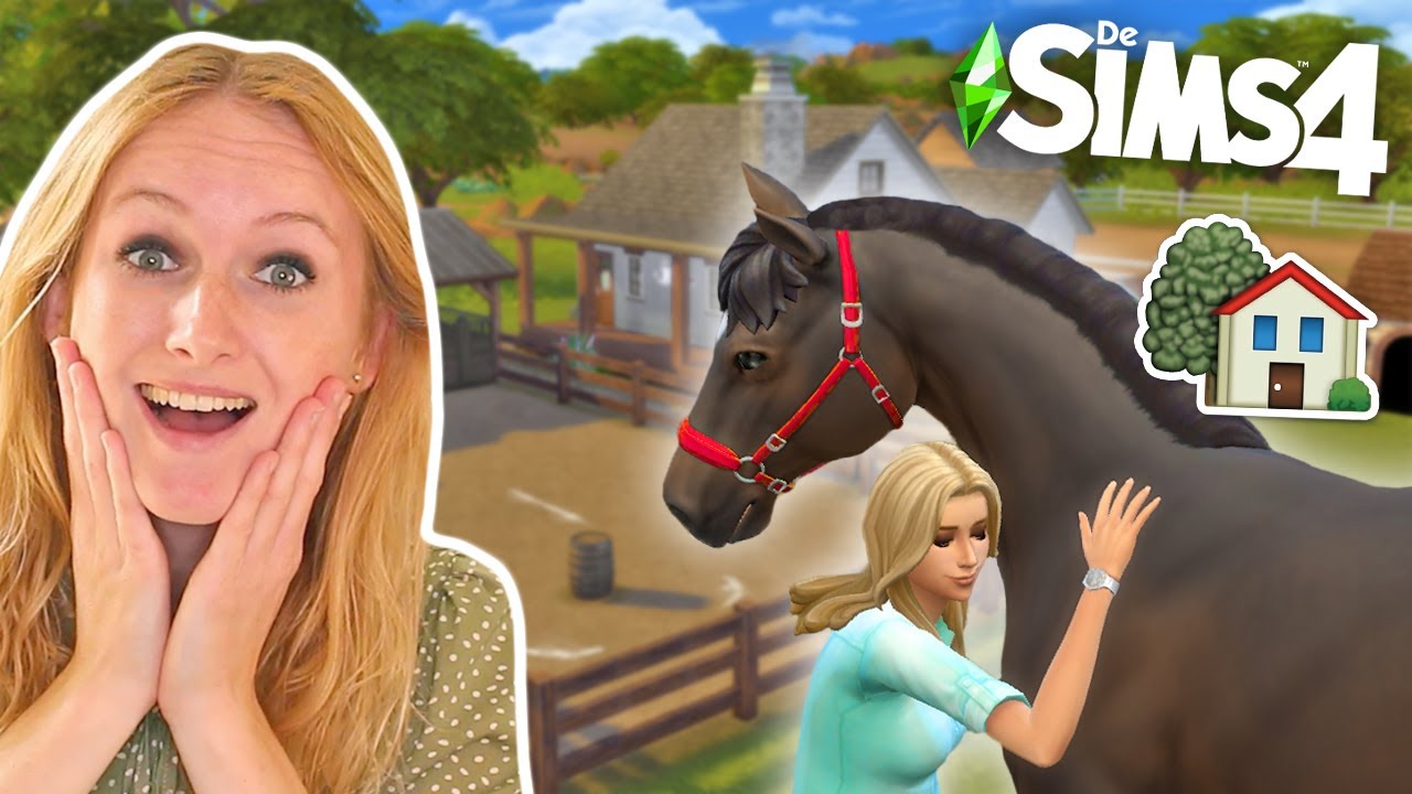 VERHUIZEN naar een NIEUWE MANEGE met mijn paarden op de SIMS 4! 🤩🏡 *Serie + Winactie*