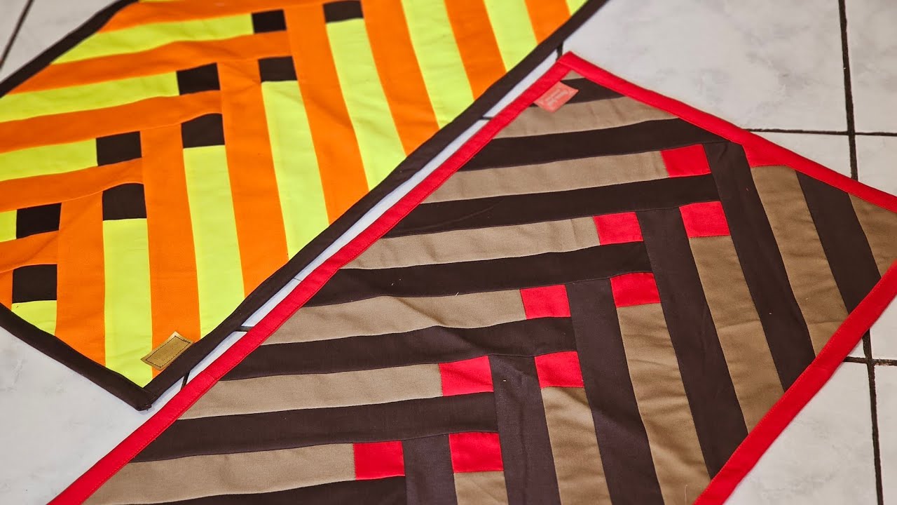 COM SOBRAS DE TECIDOS ESTE BELÍSSIMO TAPETE 🧵