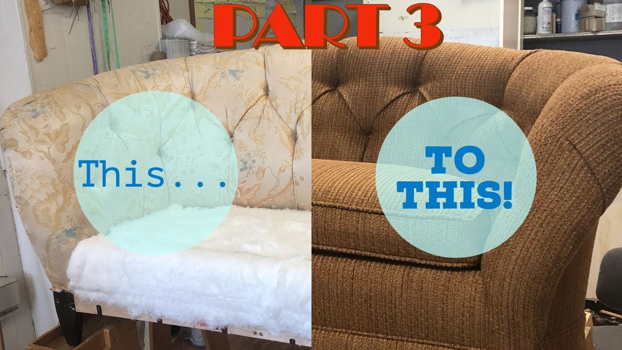DIY - Upholstering A Sofa PART 3: Sewing