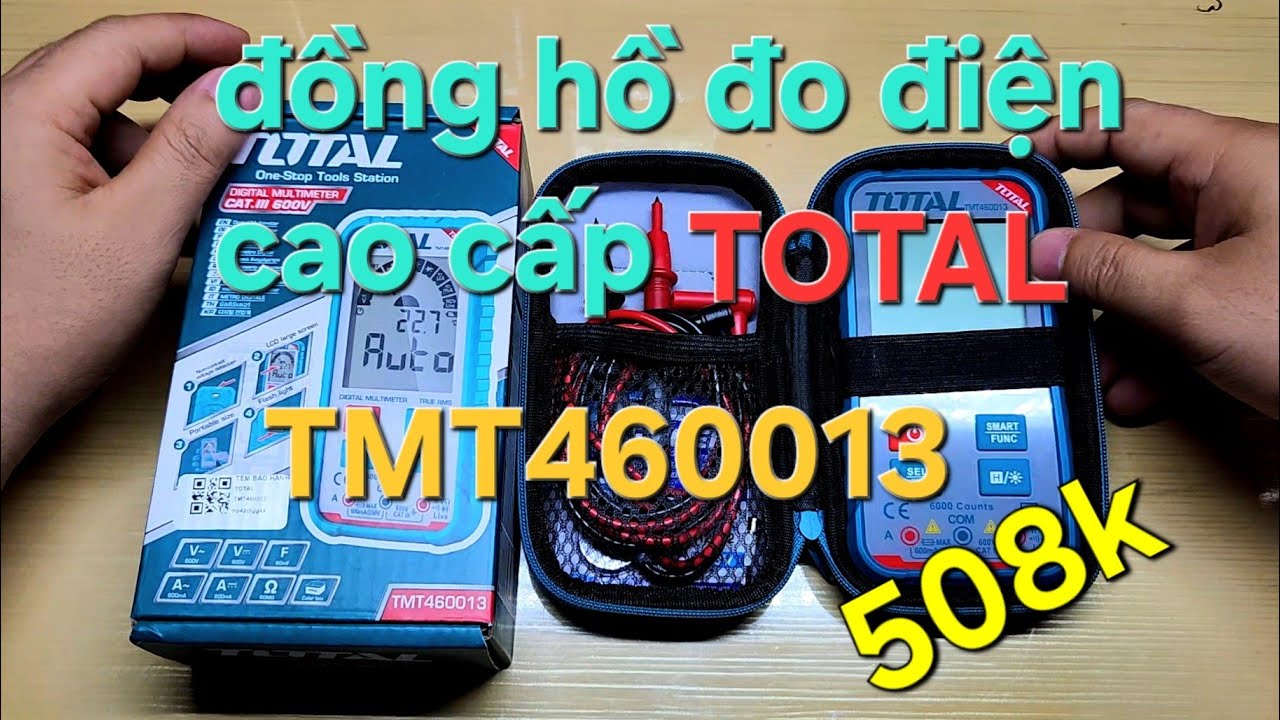 Đồng hồ đo điện TOTAL TMT460013 cao cấp màn hình lớn
