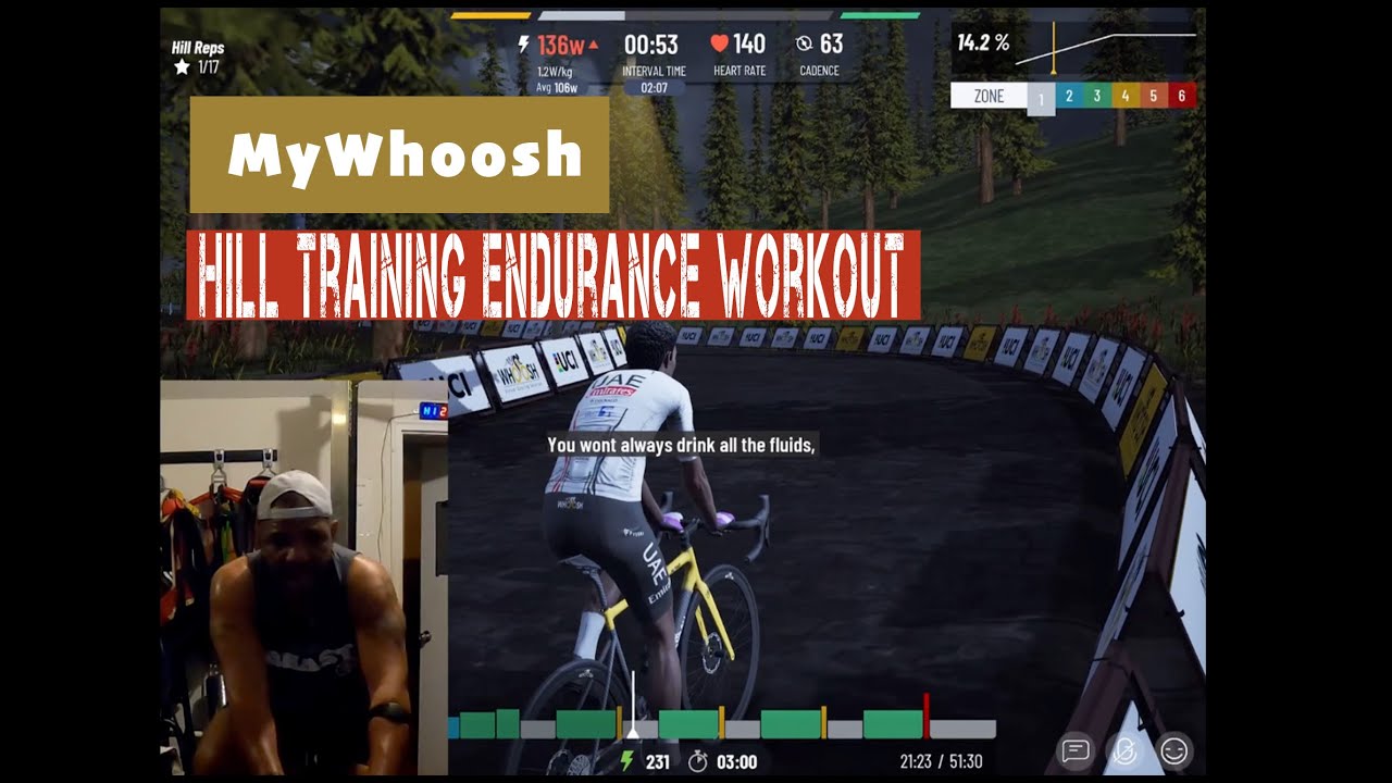 Brutal MyWhoosh Climbing Workout | Zwift Games 2025 Endurance Training