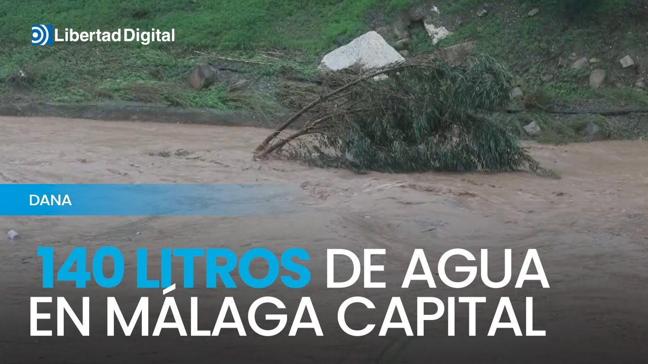 DANA | Las fuertes lluvias dejan más de 140 litros en Málaga capital