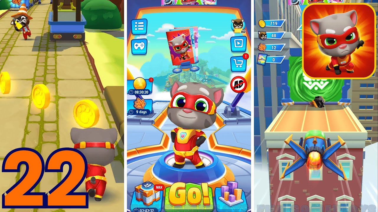 Talking Tom Hero Dash - Gameplay Walkthrough - Part 22 (Android/iOS)