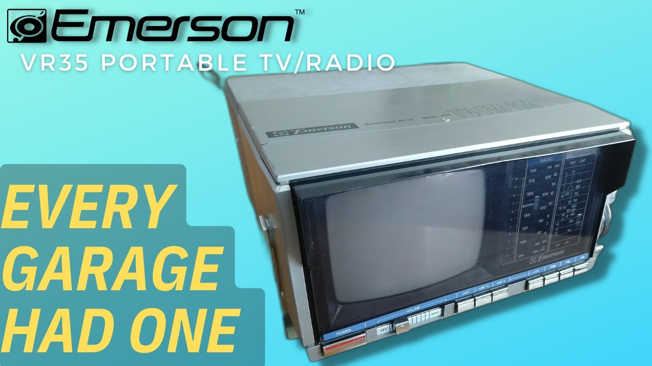 1984 Emerson VR35 Portable TV/Radio Review