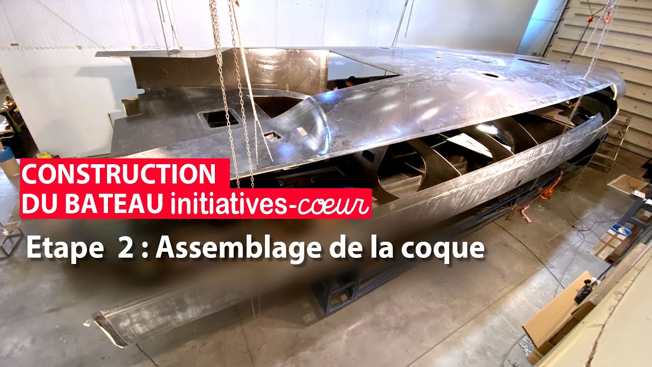 Construction bateau- Etape 2 : assembler la coque et le pont