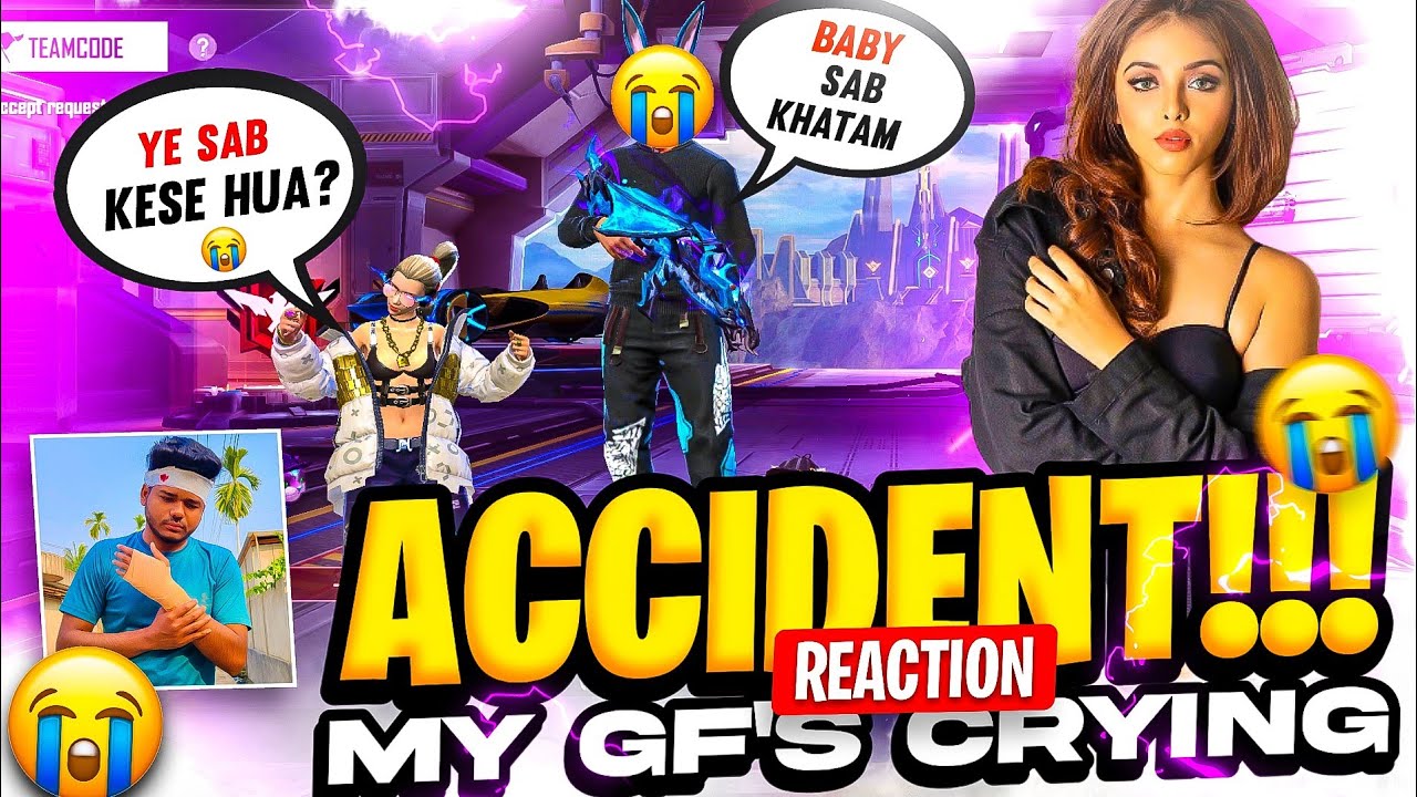 Scooty Se Stunt Marne Ke Chakar Mai Gir gaya🥺 My Girlfriend's Reaction After My Accident - Free Fire
