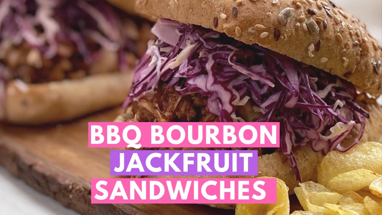 The Best Vegan BBQ Sandwich Recipe: Smoky Bourbon Pulled Jackfruit Sandwiches