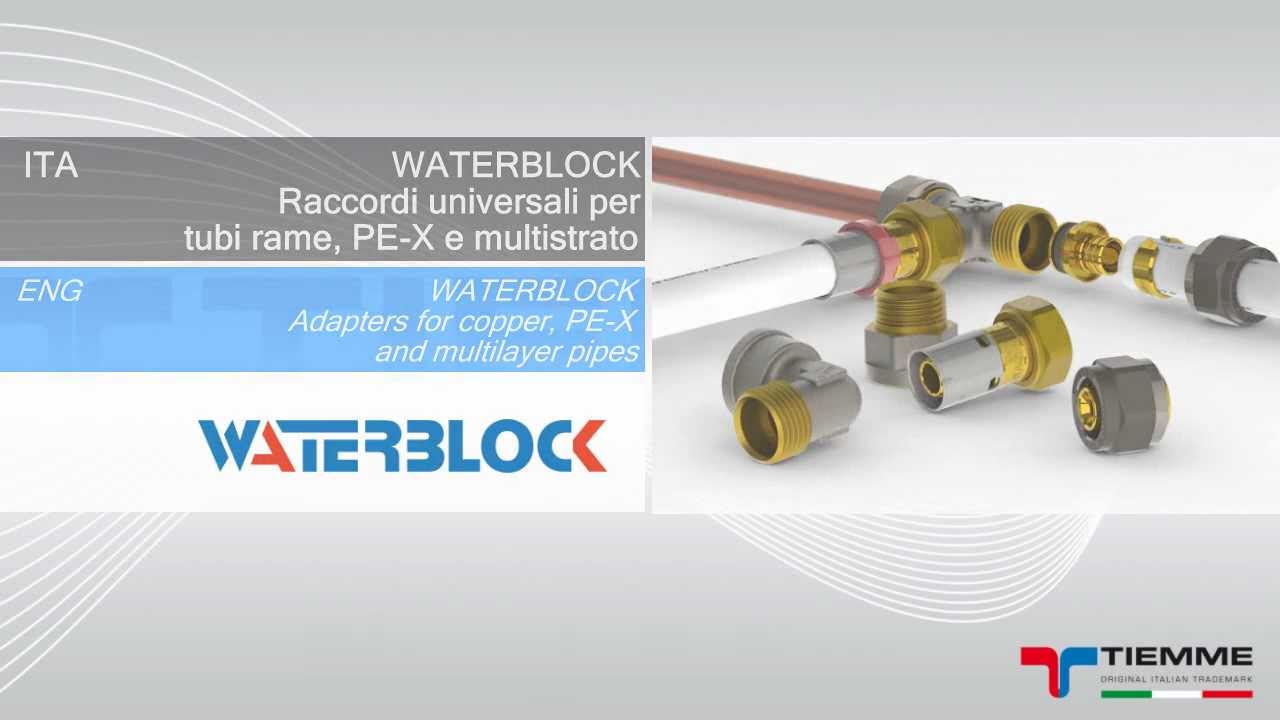 TIEMME RACCORDERIE: WATERBLOCK Raccordi universali / Universal adapters