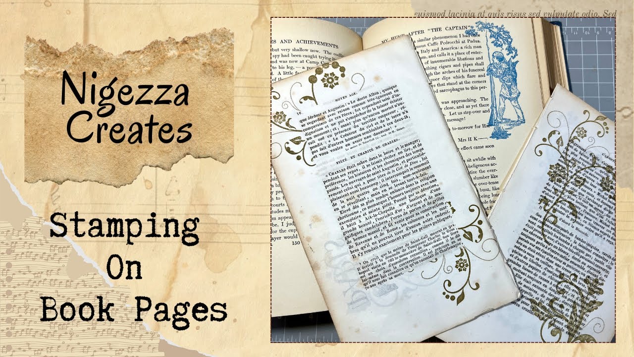 Stamping On Book Pages