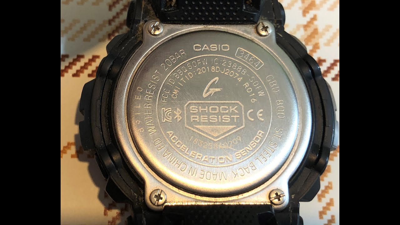 G-SHOCK GBD-800 Battery Replace