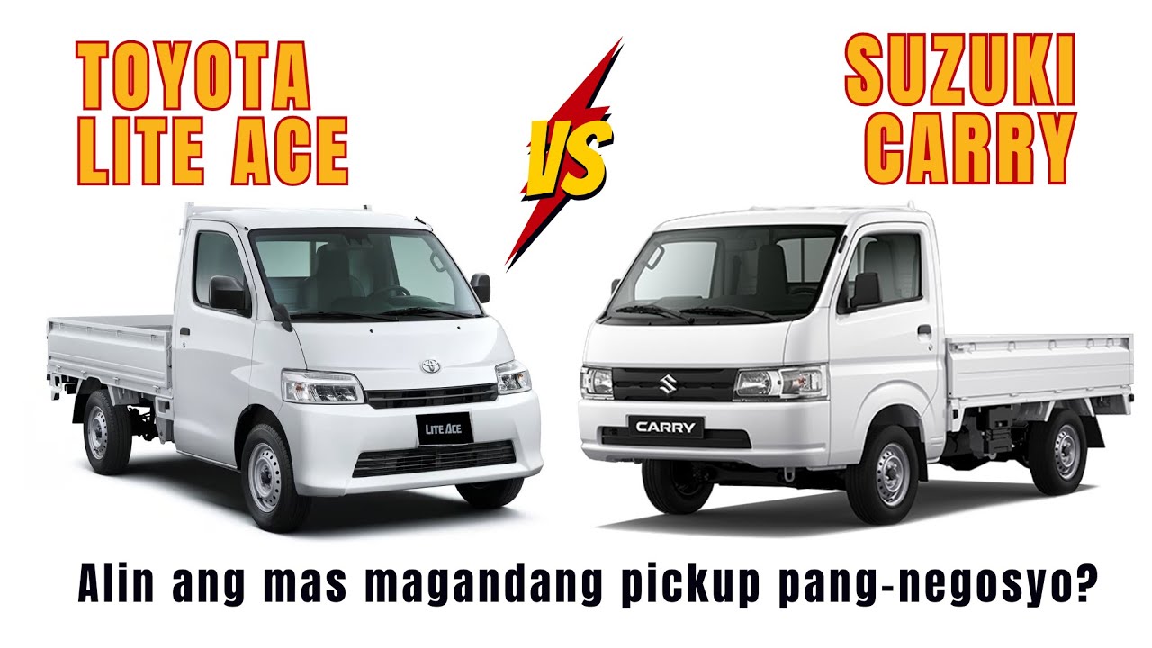 Toyota Lite Ace vs Suzuki Carry - Alin ang mas magandang pickup pang-negosyo?
