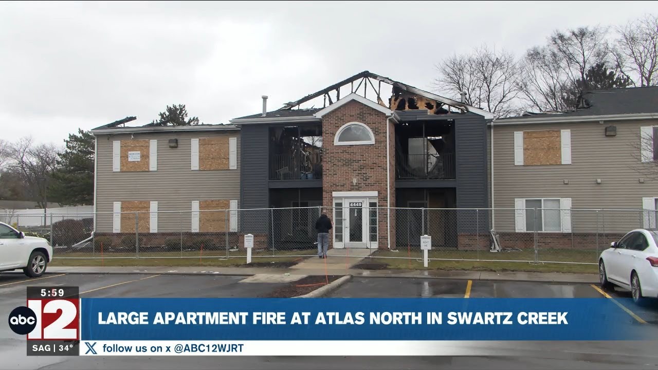 Swartz Creek apartment fire leaves 8 families homeless, no injuries
