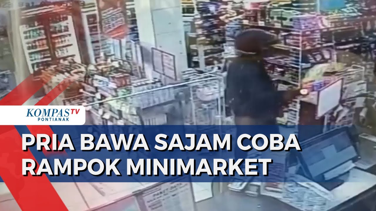 Pria Bersenjata Tajam Rampok Minimarket Kubu Raya, Lukai Seorang Kasir