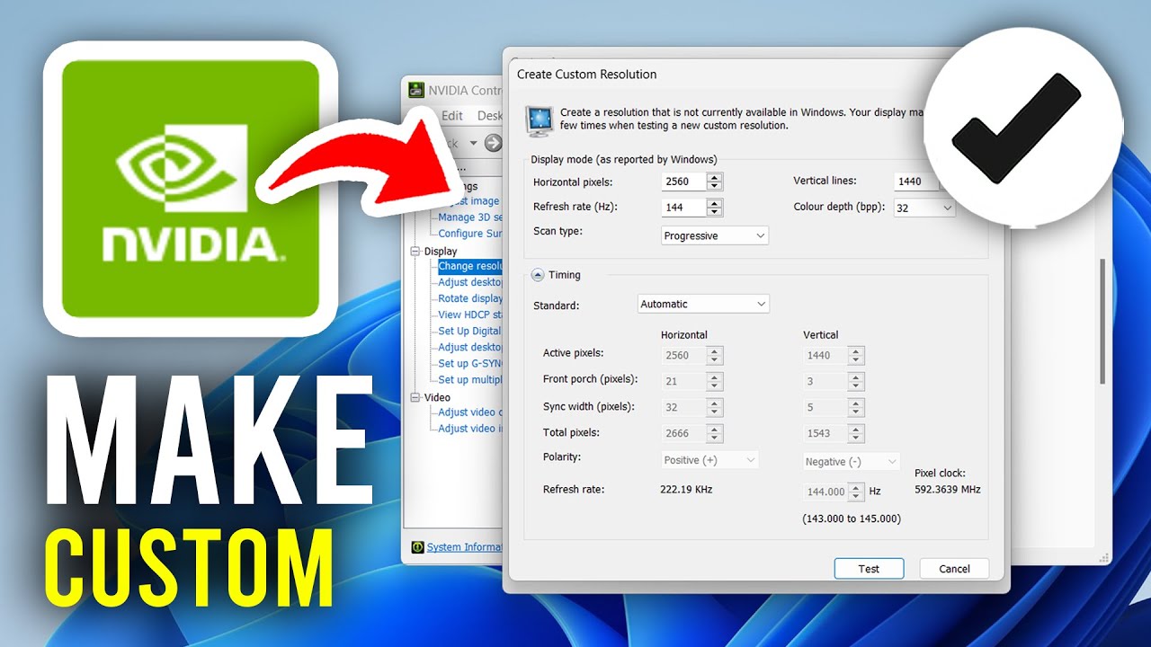 How To Make Custom Resolution In NVIDIA Control Panel - Full Guide