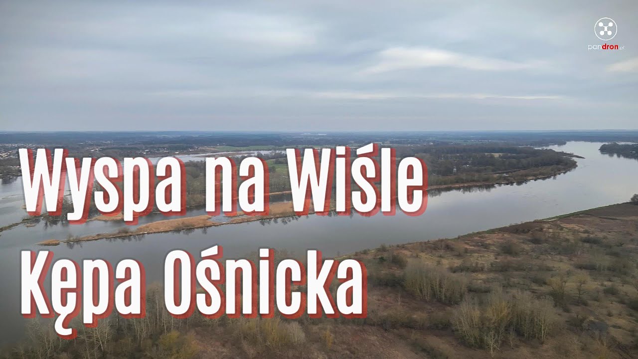 Wyspa na Wiśle - Kępa Ośnicka koło Płocka.
