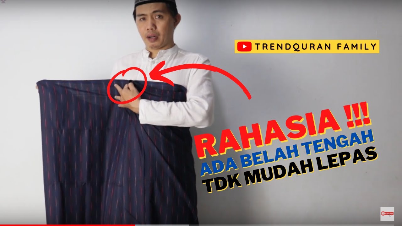 RAHASIA Cara Memakai Sarung Sholat yang Rapi Benar dan Kuat ala Santri agar Tidak Mudah Lepas