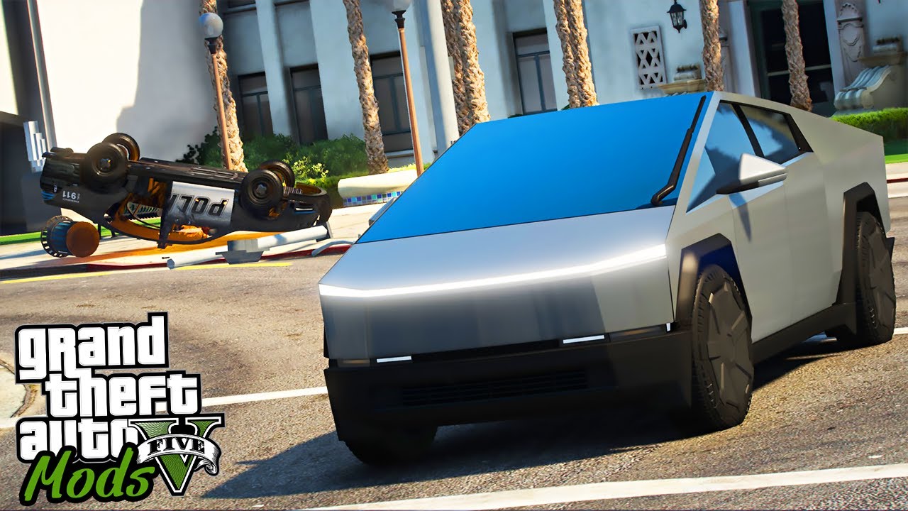 FUGA INSANA DA POLICIA COM CYBER TRUCK 2024 - GTA 5 MODS
