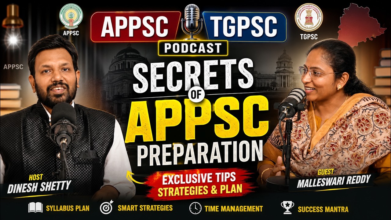 APPSC & TGPSC Preparation Strategy | Podcast with Malleswari Reddy #appsc #upsc #tgpsc #ias #ips