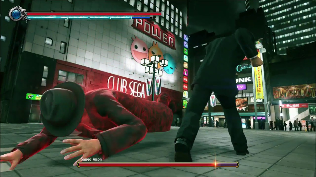 Yakuza Kiwami 2 - Sango Amon (Secret boss)- No Damage,  No weapons, NO Equipment, no extreme. (Hard)