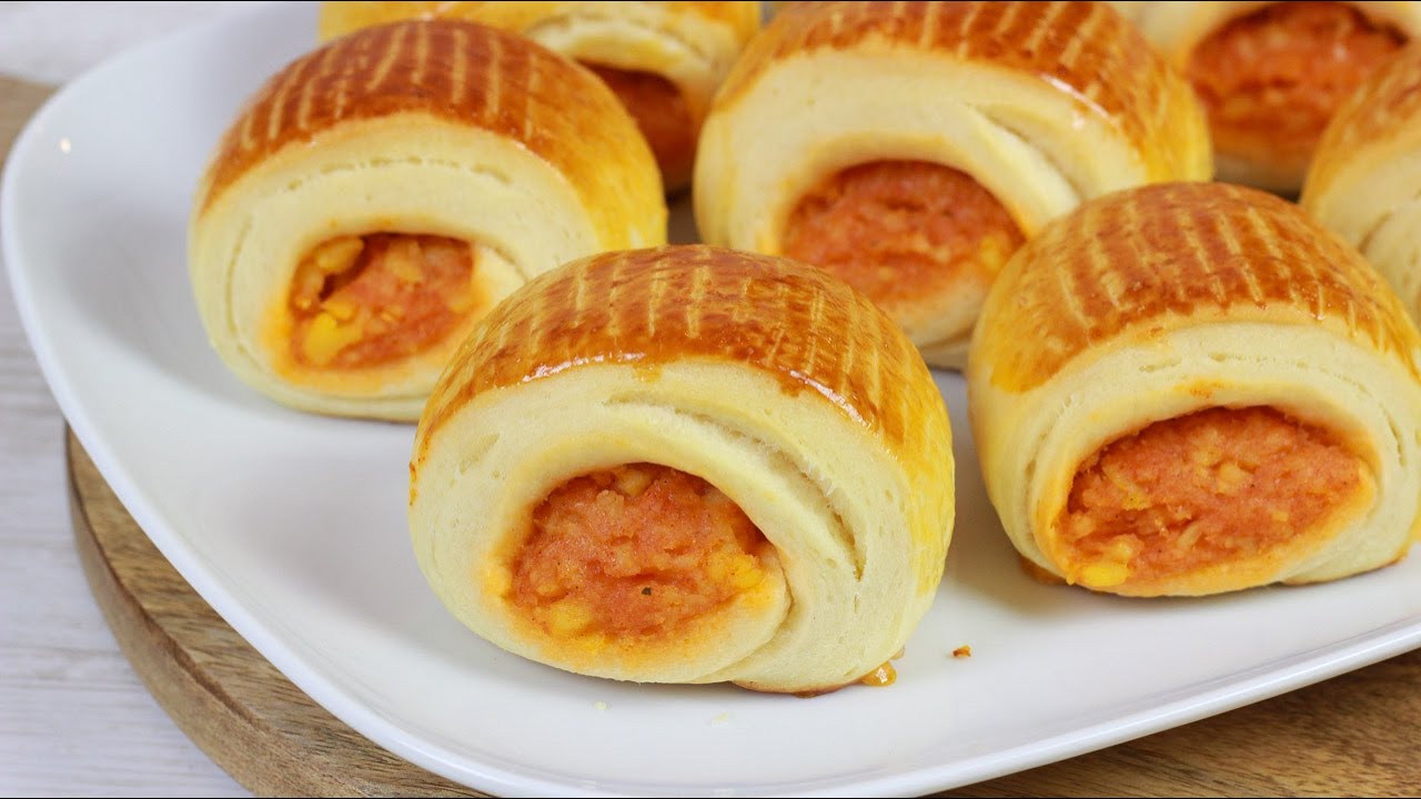 Super weiche und luftige Pogaca mit Kartoffelfüllung - Teigröllchen I Türkisches Gebäck
