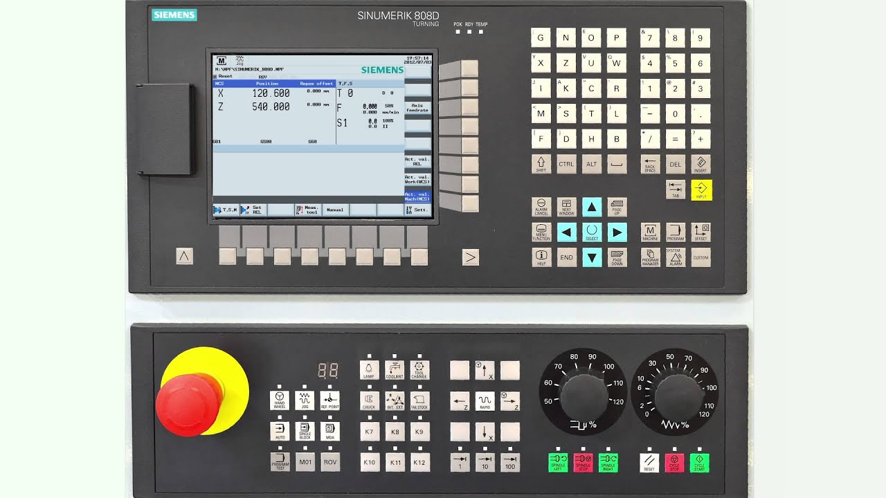 SINUMERIK 808D Tutorial Turning Part 3 - Preparation