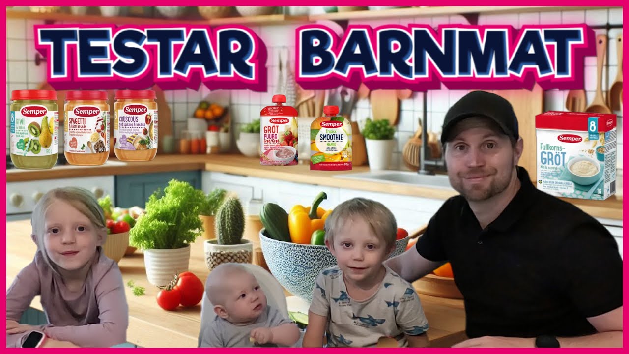Vi Testar Barnmat - Smaktest och Recension - Familjevlogg