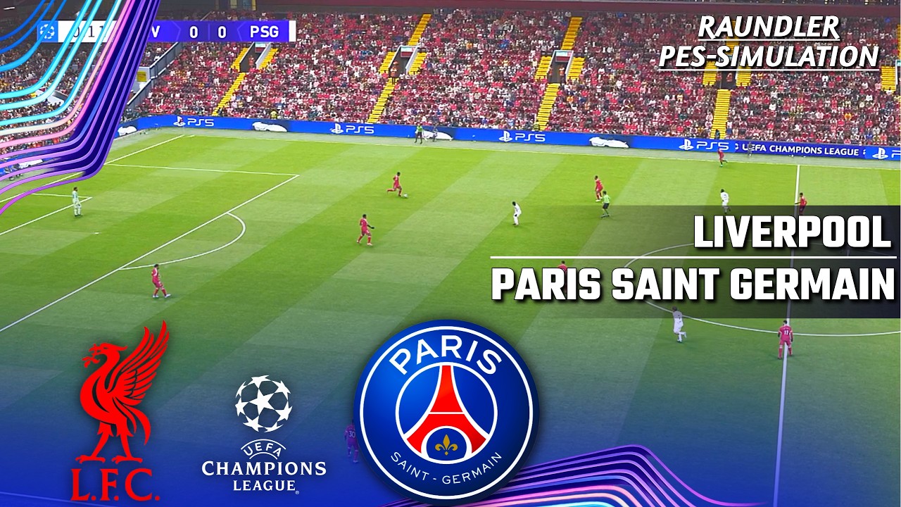 Liverpool vs Paris Saint Germain | UEFA Champions League | Quarter-Final | PES 21 Simulation
