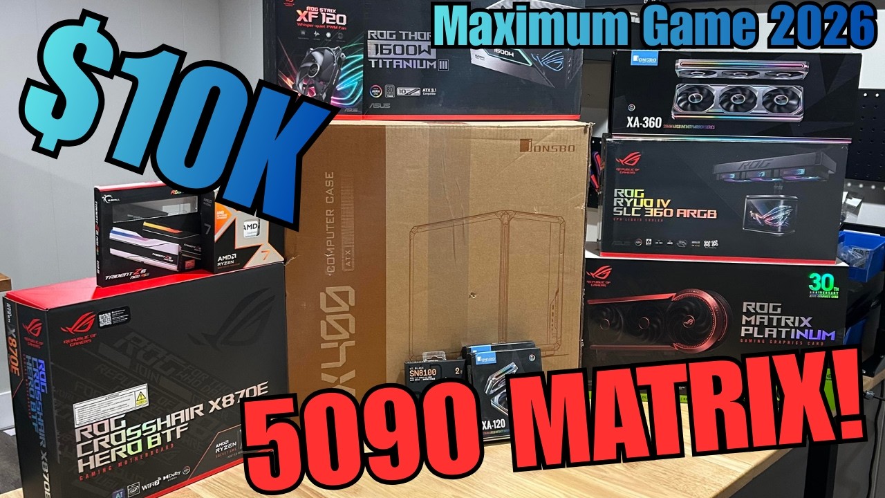 FASTEST ROG Gaming PC Build in 2026 | Asus RTX 5090 Matrix & 9850X3D
